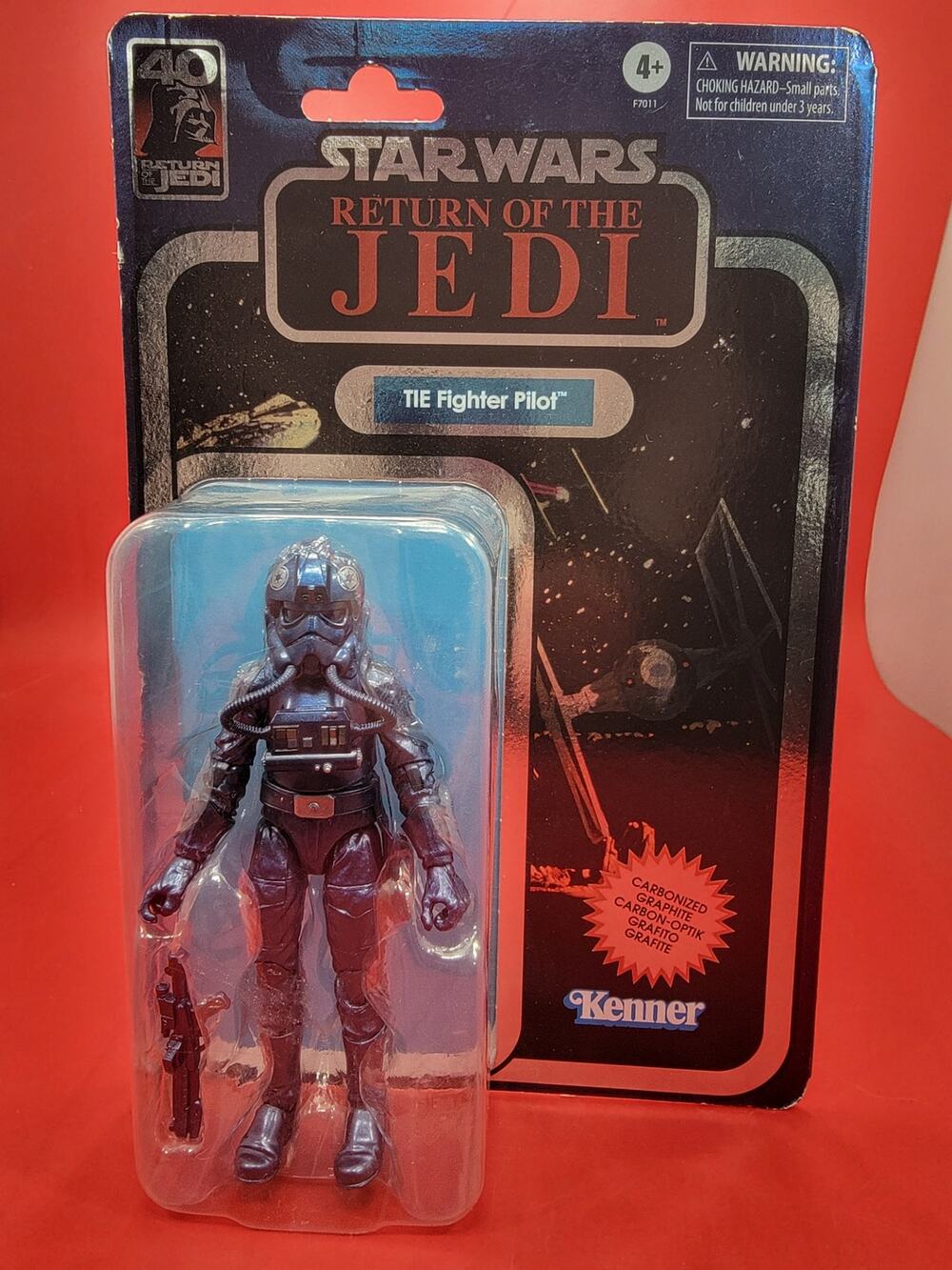 Star Wars Black Series ROTJ Carbonized Graphite Tie Fighter Pilot Action Figure
